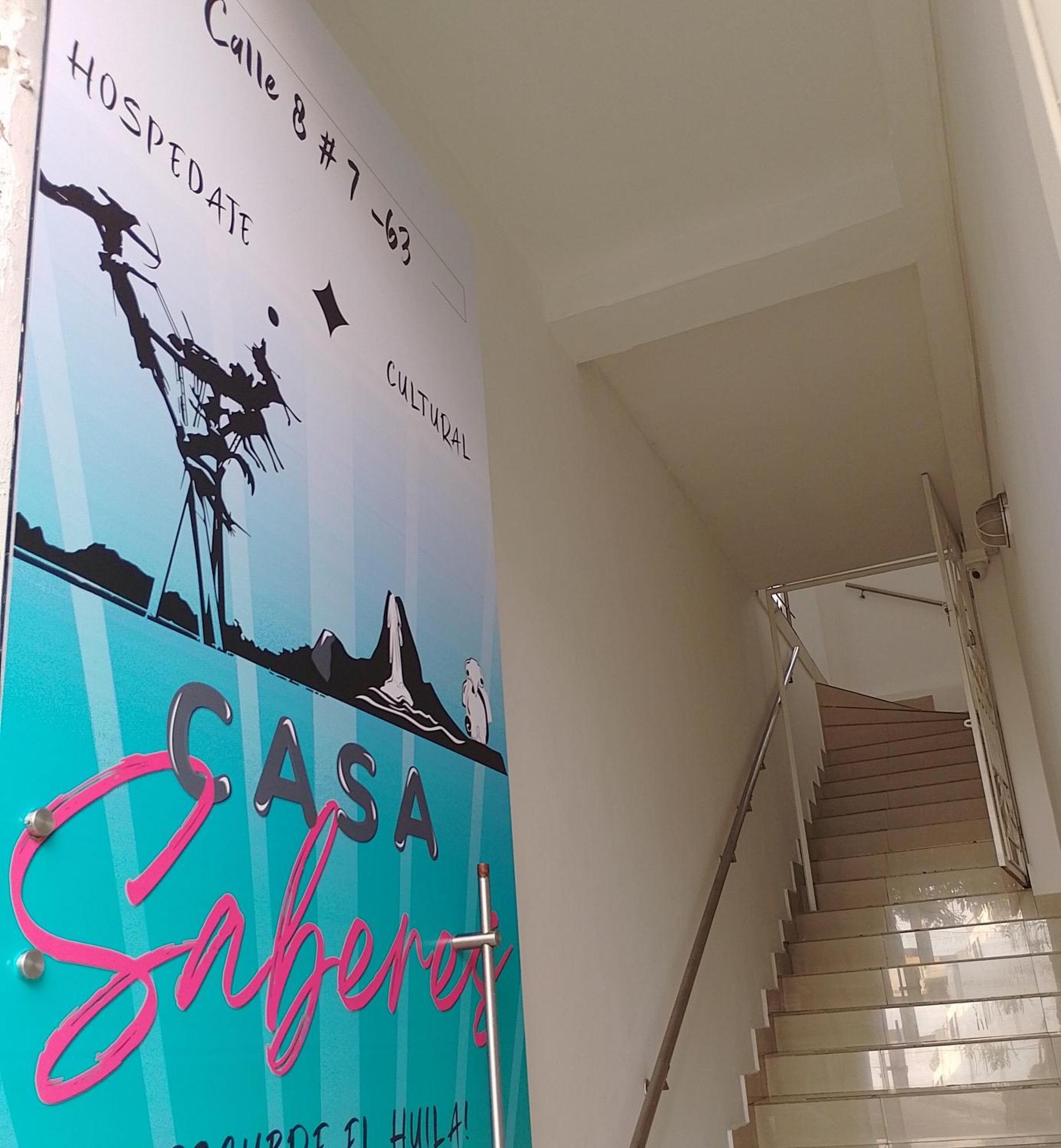 Hospedaje Casa Cultural Saberes เนย์บา ภายนอก รูปภาพ